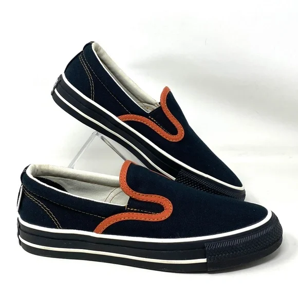 Converse Ctas Slip On Low Top Canvas Black Women Sneakers Custom 171852C-BLKORG - Picture 1 of 10